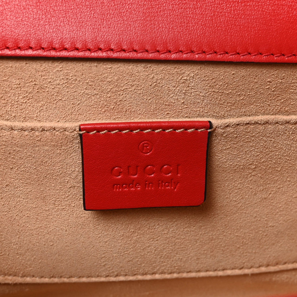 GG Supreme Monogram Apple Small Padlock Shoulder Bag Beige Multicolor Lobster Red £¨ Direct shipment via from wholesalehk.shop