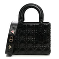 Calfskin Cannage Diamond Small My ABCDior Lady Dior Black wholesalehk.shop