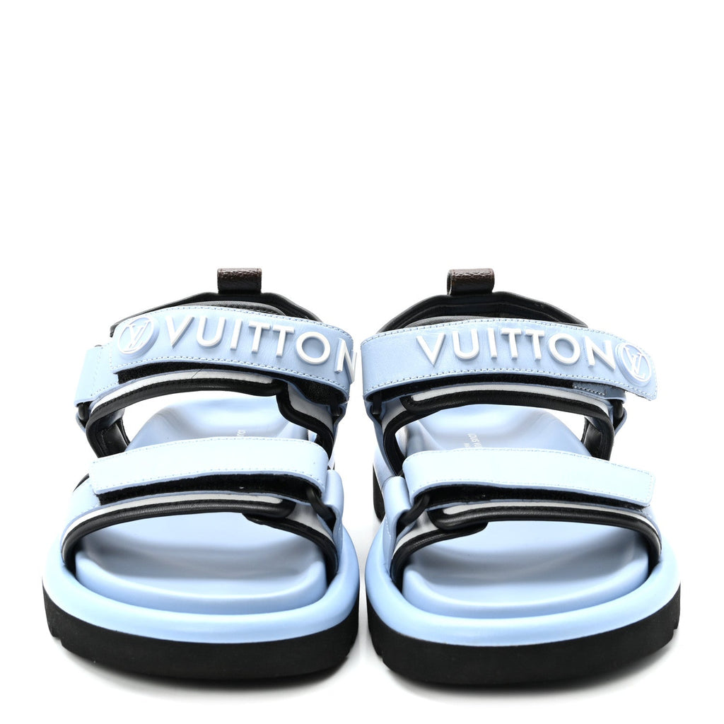 Calfskin Pool Pillow Flat Comfort Sandals 36 Blue £¨ Direct shipment via from wholesalehk.shop