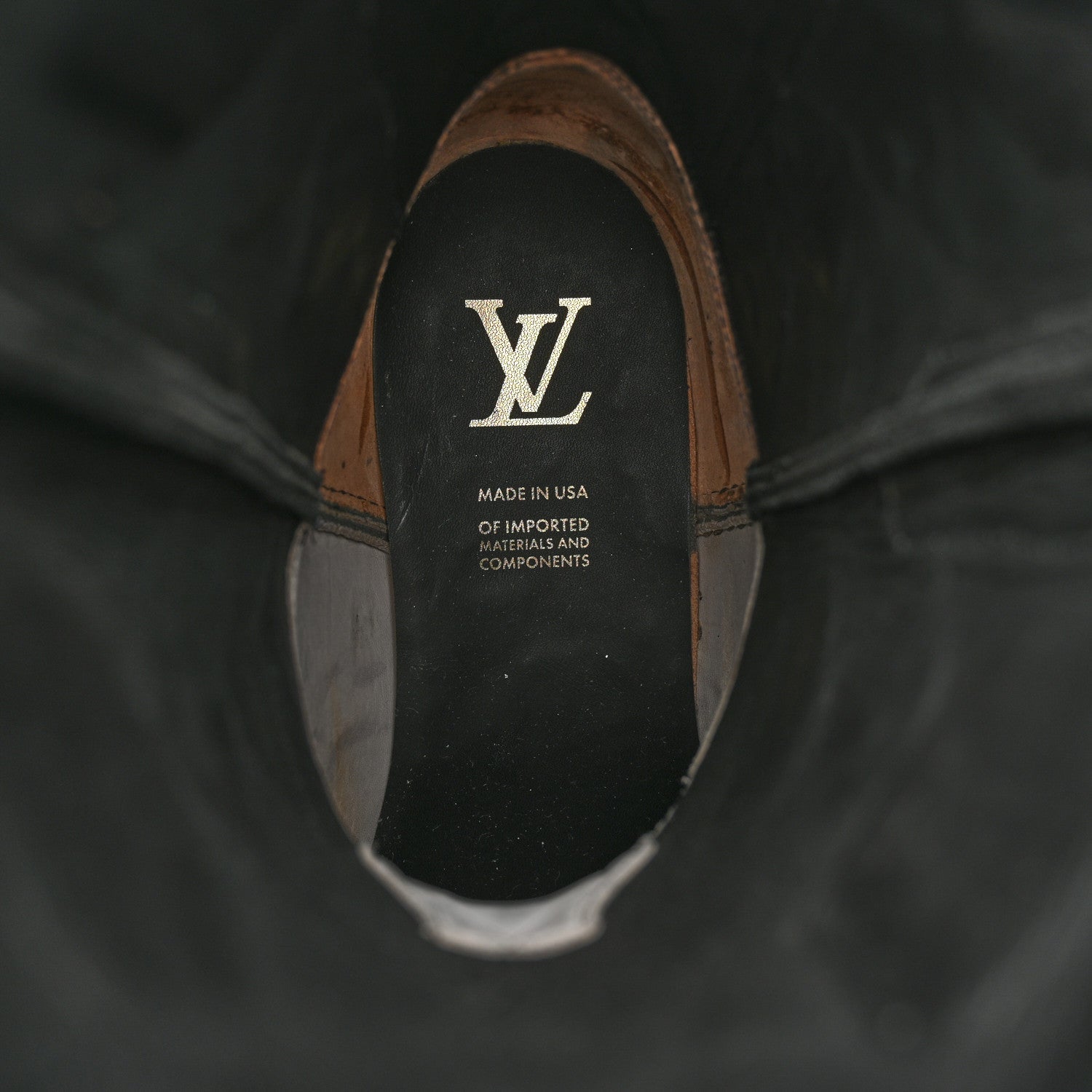 Calfskin LV Texan Mens Rider Boots 10.5 Black Silver £¨ Direct shipment via from wholesalehk.shop