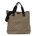 GG Supreme Monogram Vertical Tote Dark Brown wholesalehk.shop