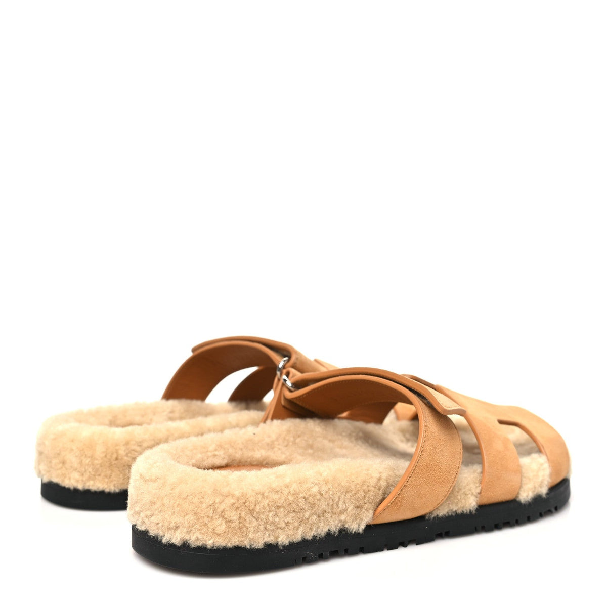 Suede Goatskin Woolskin Womens Chypre Sandals 39 Golden Beige wholesalehk.shop
