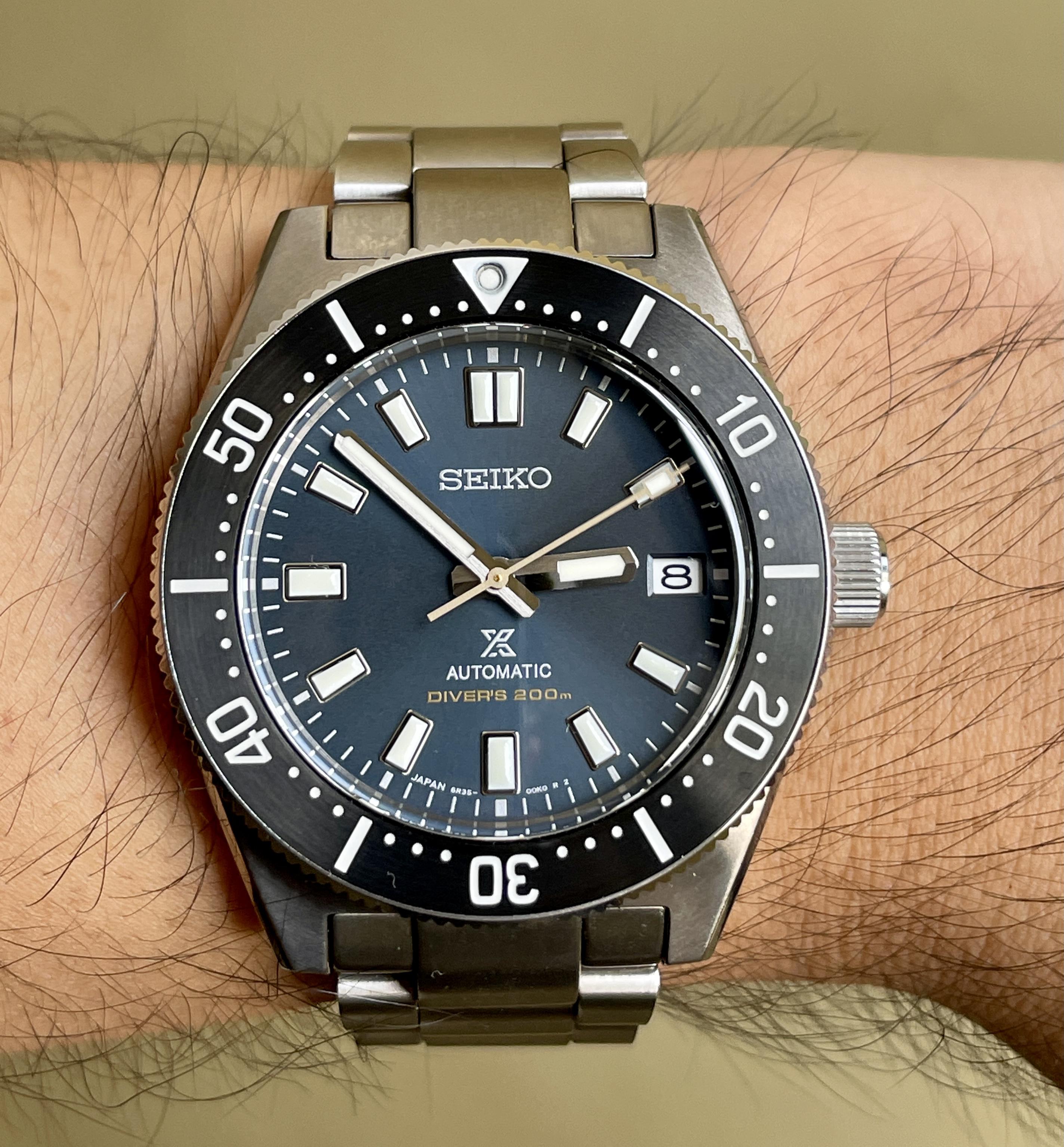 Seiko Prospex Automatic 1965 Dive 55th Anniversary Limited Edtion Blue Dial Silver Steel Strap Watch For Men - SPB149J1 wholesalehk.shop