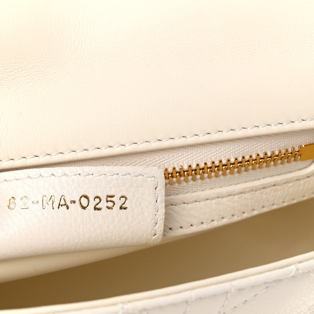 Calfskin Cannage Small Caro Bag Ivory wholesalehk.shop