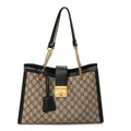 GG Supreme Monogram Medium Padlock Tote Black £¨ Direct shipment via from wholesalehk.shop