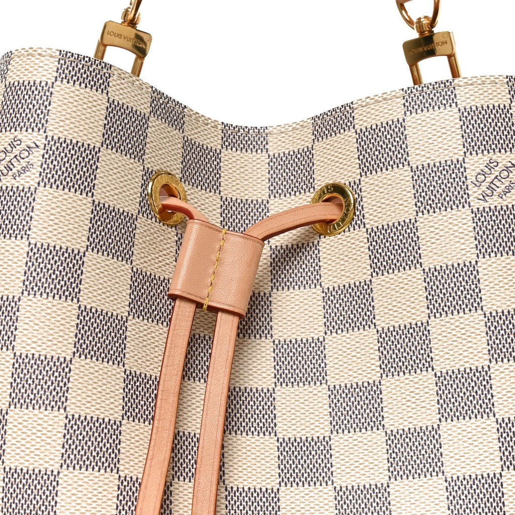 Damier Azur Braided Neonoe MM Peach Cream £¨ Direct shipment via from wholesalehk.shop