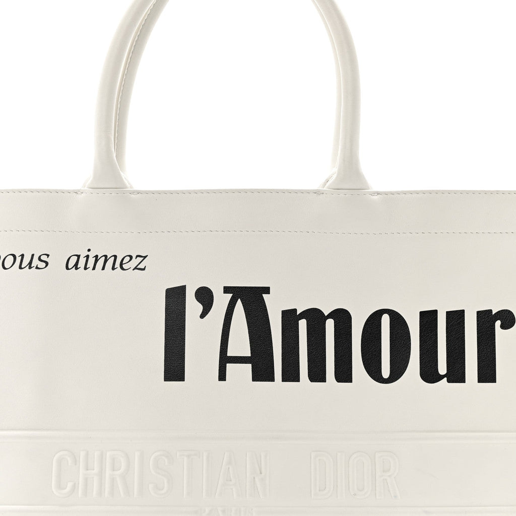 Calfskin Large Surrealism Book Tote Ivory £¨ Direct shipment via from wholesalehk.shop
