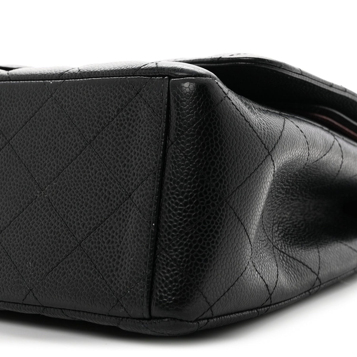 Caviar Quilted Maxi Double Flap Black wholesalehk.shop