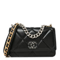 Lambskin Quilted Chanel 19 Wallet On Chain WOC Black wholesalehk.shop