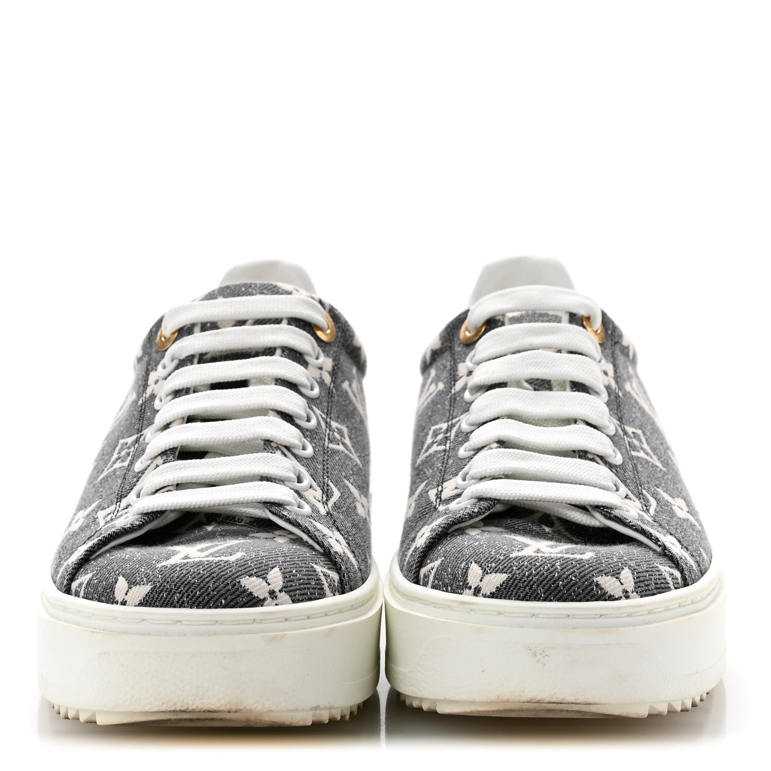 Denim Monogram Time Out Sneakers 38 £¨ Direct shipment via from wholesalehk.shop