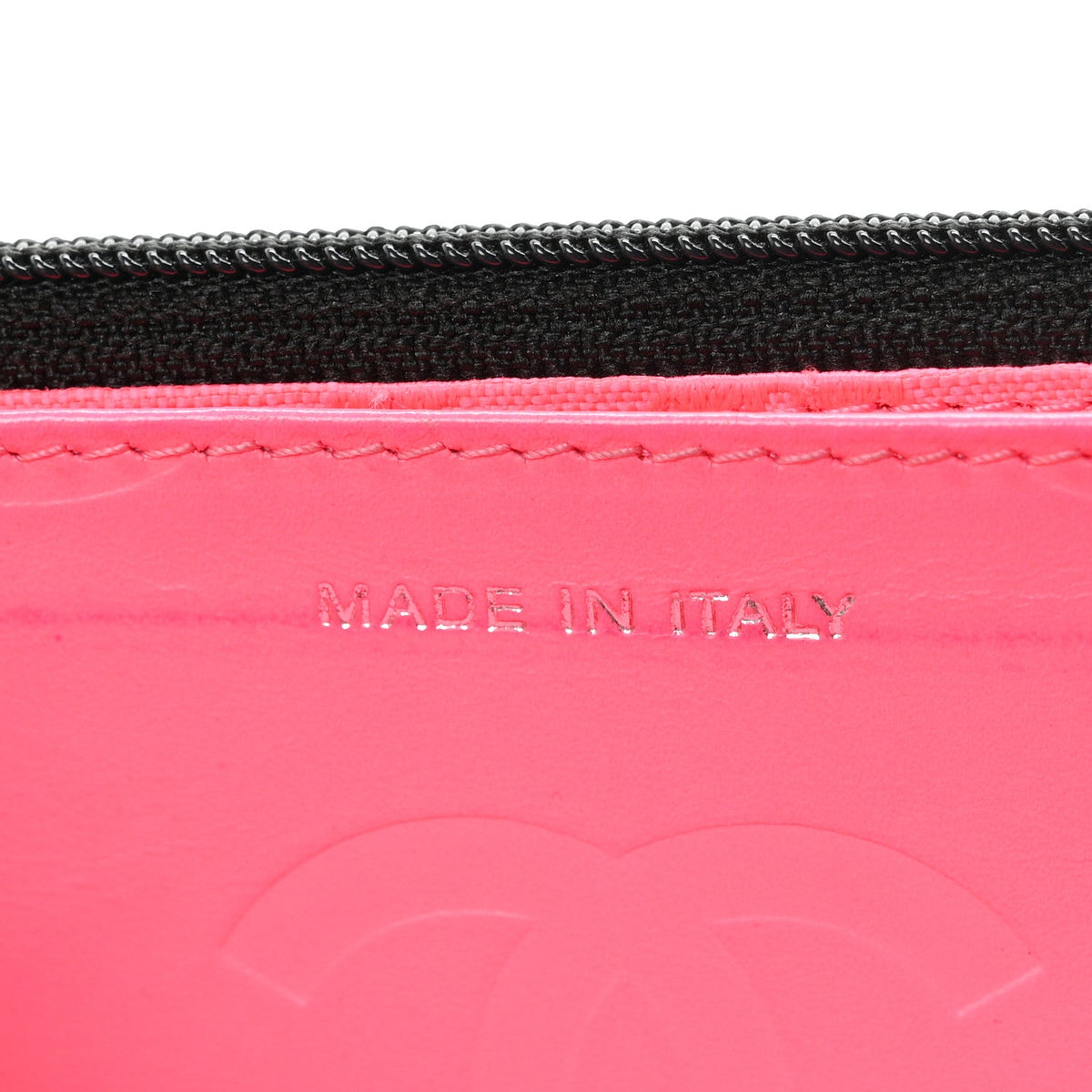 Calfskin Quilted Cambon Wallet on Chain WOC Black wholesalehk.shop