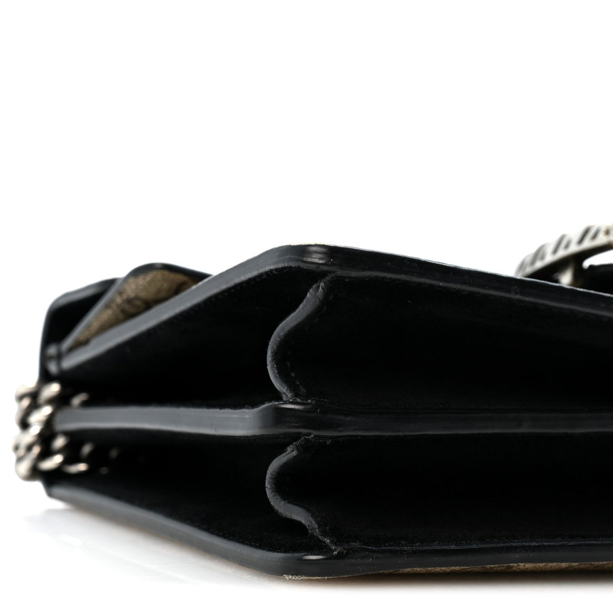 GG Supreme Monogram Small Dionysus Shoulder Bag Black wholesalehk.shop