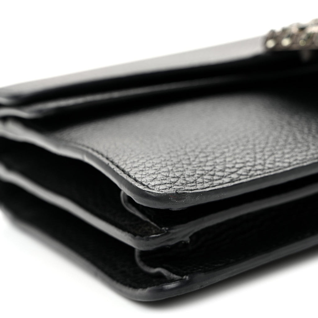 Pebbled Calfskin Small Dionysus Shoulder Bag Black wholesalehk.shop