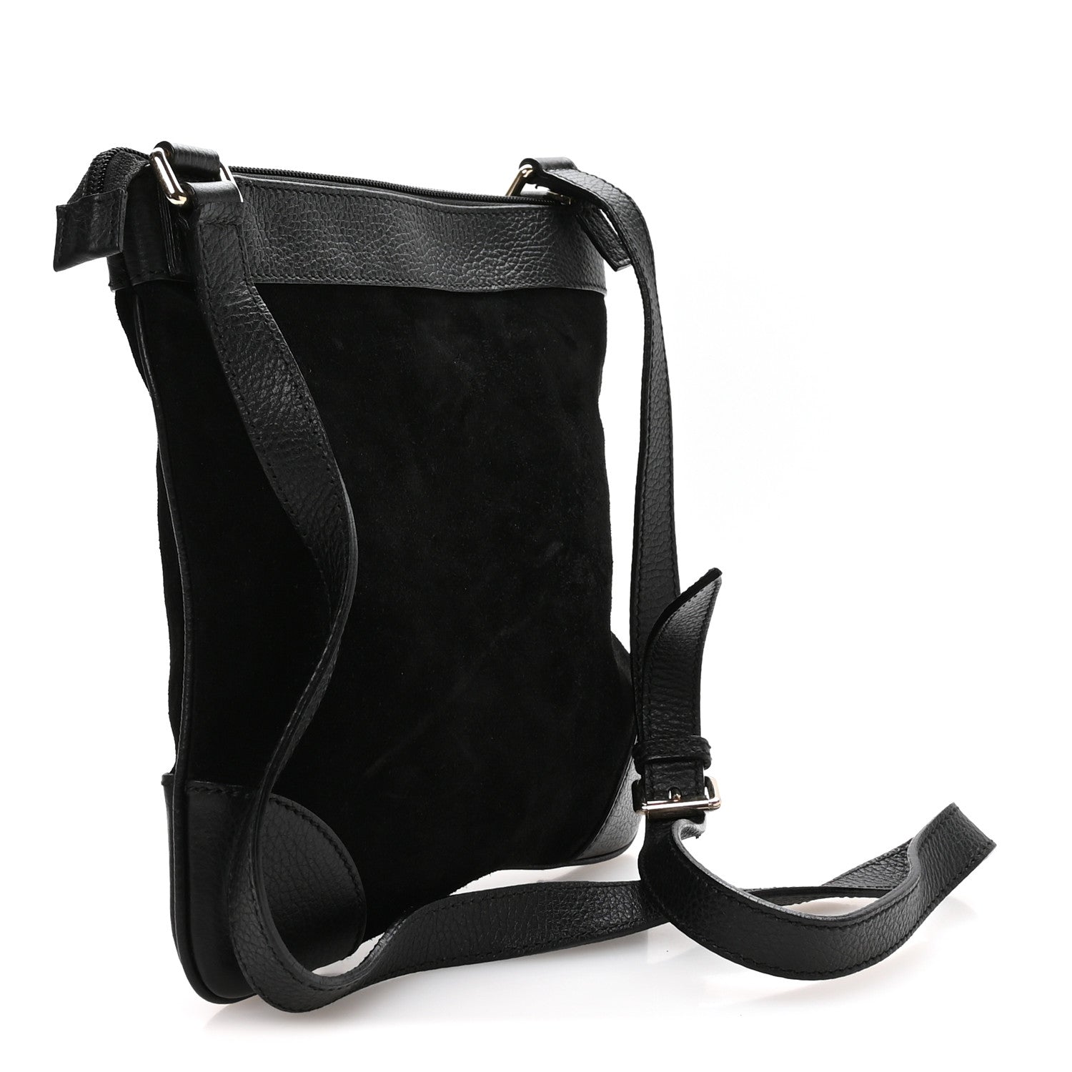 Guccissima Suede Crossbody Bag Black £¨ Direct shipment via from wholesalehk.shop