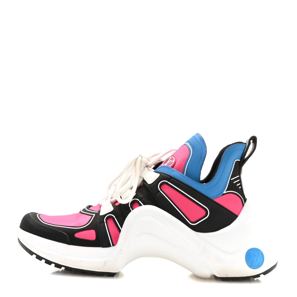 Calfskin Technical Satin LV Archlight Sneakers 38.5 Rose Pop Pink £¨ Direct shipment via from wholesalehk.shop