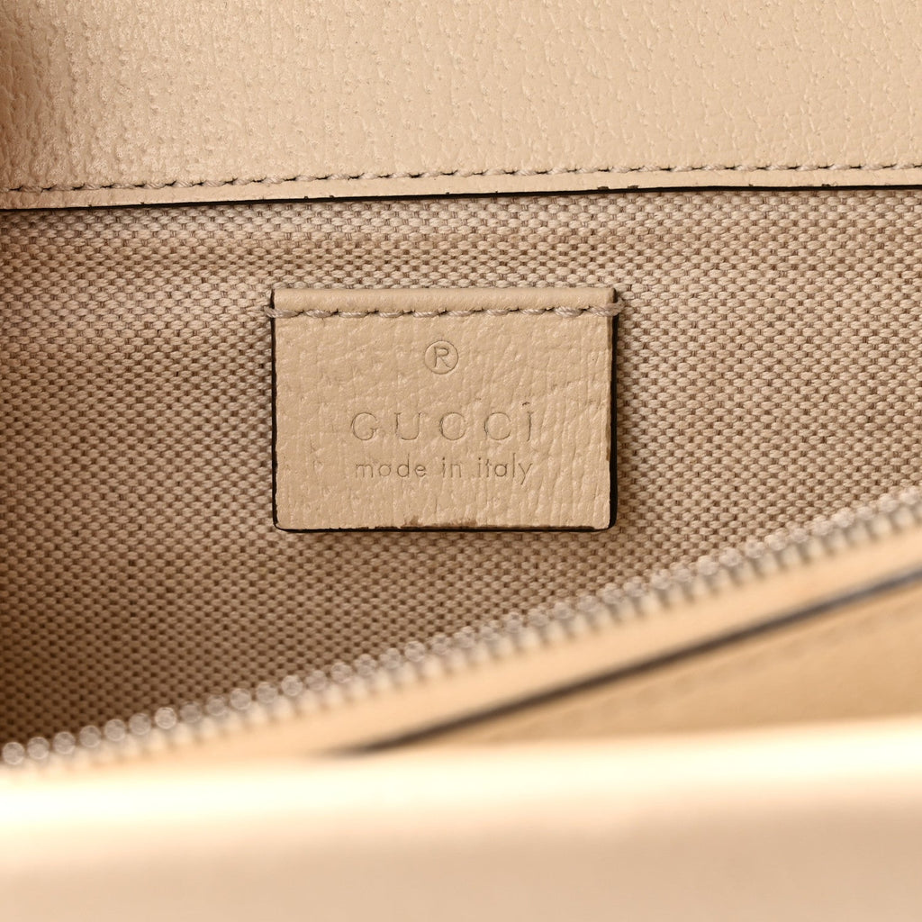 Textured Calfskin Crystal Small Dionysus Shoulder Bag Mystic White wholesalehk.shop