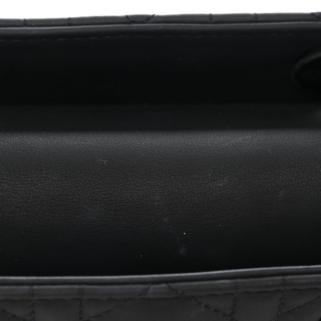 Ultra Matte Calfskin Cannage Small My ABCDior Lady Dior Black wholesalehk.shop