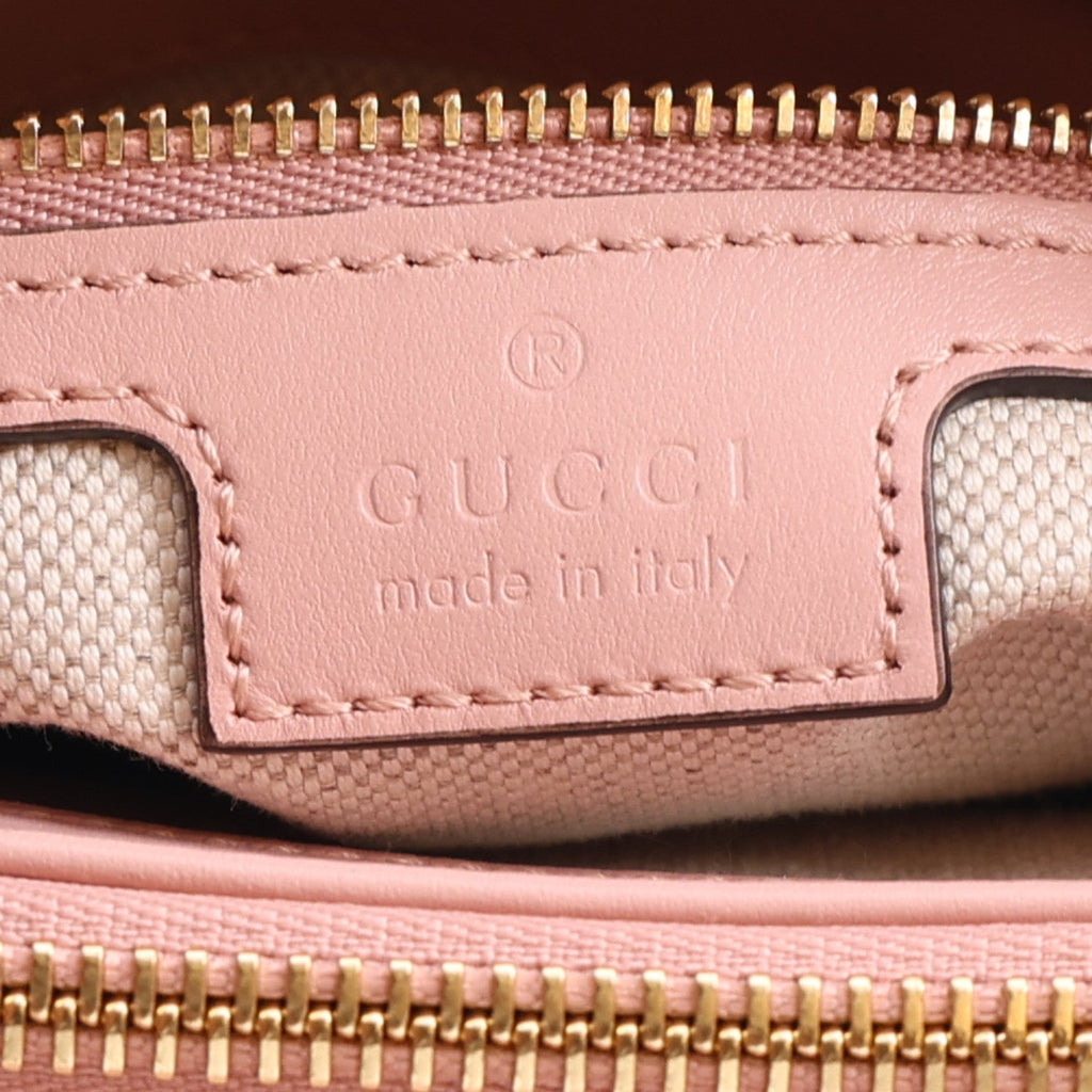 Calfskin GG Matelasse Mini Top Handle Bag Perfect Pink wholesalehk.shop