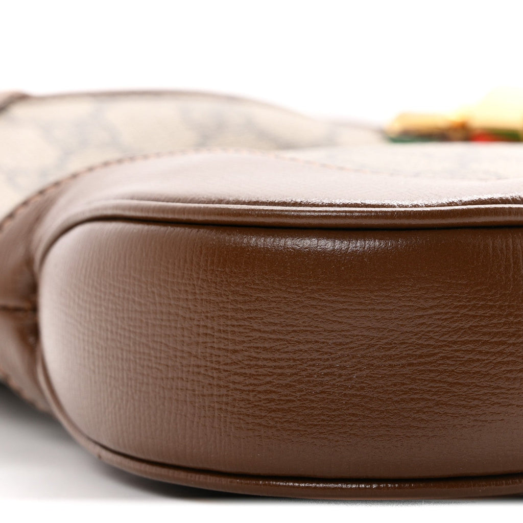 GG Supreme Monogram Azalea Calfskin Web Small Jackie 1961 Hobo Beige Ebony Brown Sugar £¨ Direct shipment via from wholesalehk.shop