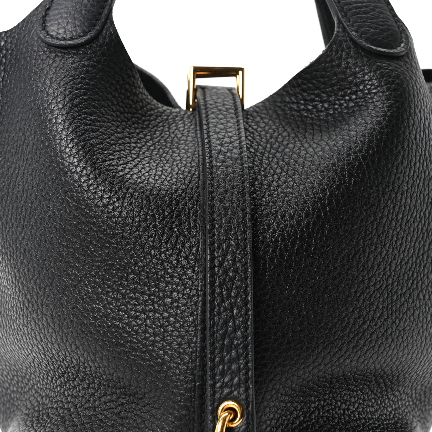 Taurillon Clemence Picotin Lock 18 PM Black £¨ Direct shipment via from wholesalehk.shop