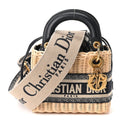Wicker Oblique Mini Lady Dior Bag Blue wholesalehk.shop