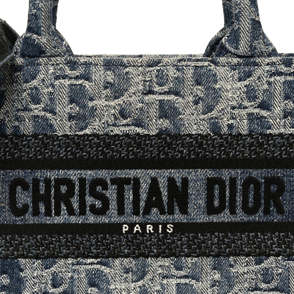 Denim Oblique Mini Book Tote With Strap Blue £¨ Direct shipment via from wholesalehk.shop