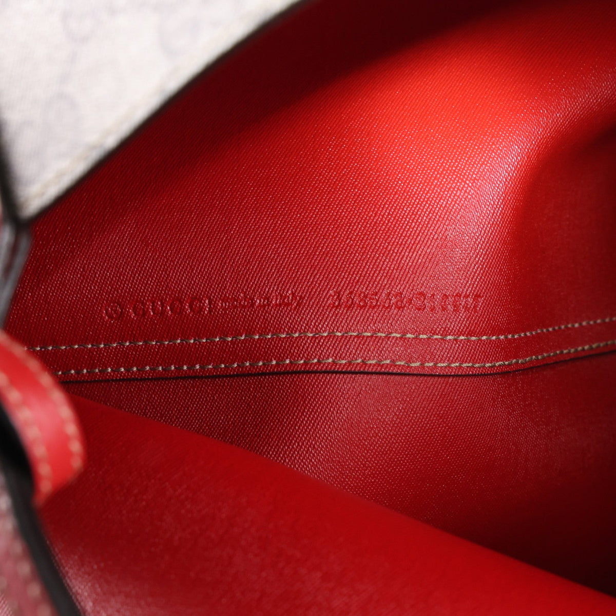 GG Supreme Monogram Medium Reversible Tote Beige Red wholesalehk.shop