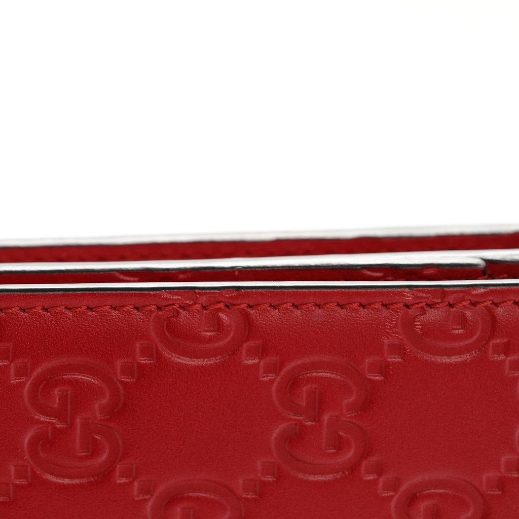 Guccissima Signature Bowy Chain Wallet Hibiscus Red £¨ Direct shipment via from wholesalehk.shop