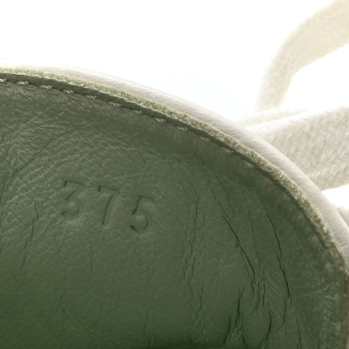 Crocodile Calfskin Deep Sneakers 37.5 White Vert Jade wholesalehk.shop