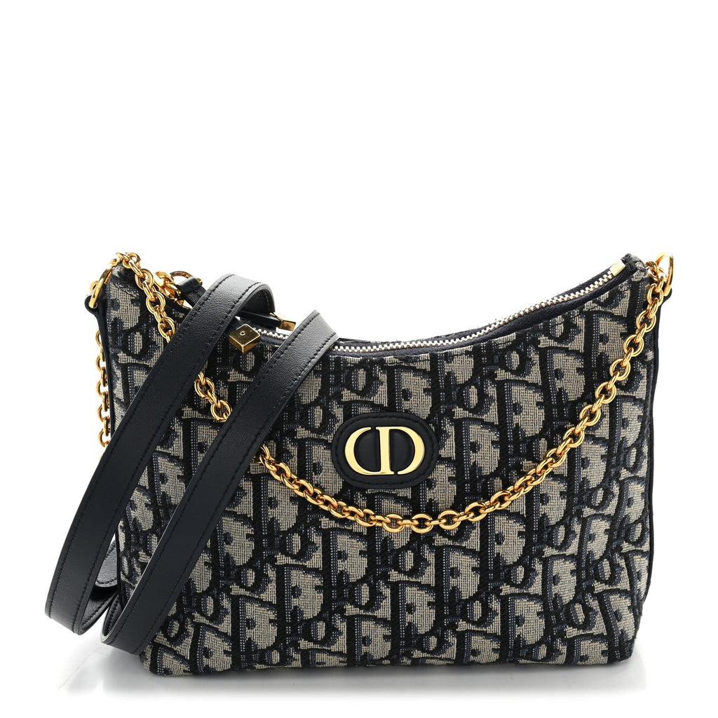 Oblique 30 Montaigne Diorling Mini Bag With Chain Blue wholesalehk.shop