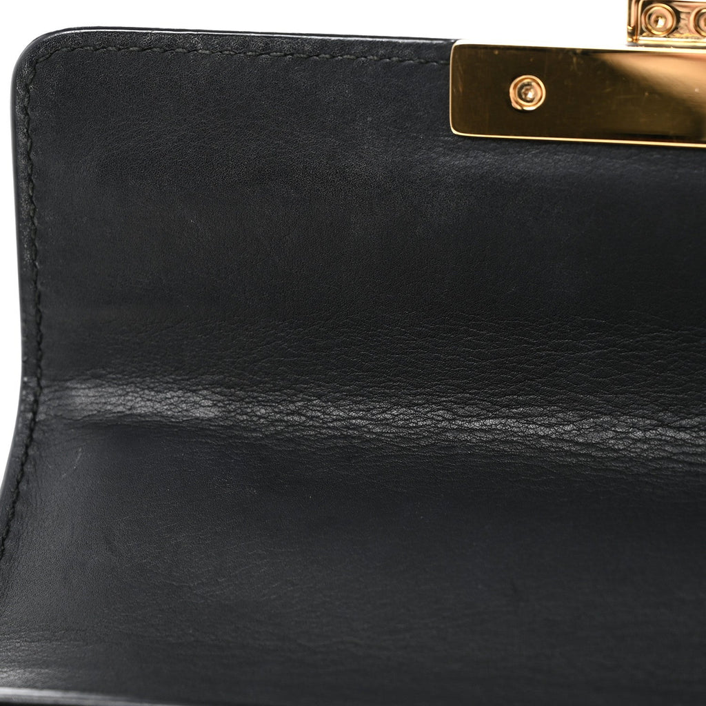 GG Supreme Monogram Calfskin Small Padlock Shoulder Bag Beige Black Cuir £¨ Direct shipment via from wholesalehk.shop