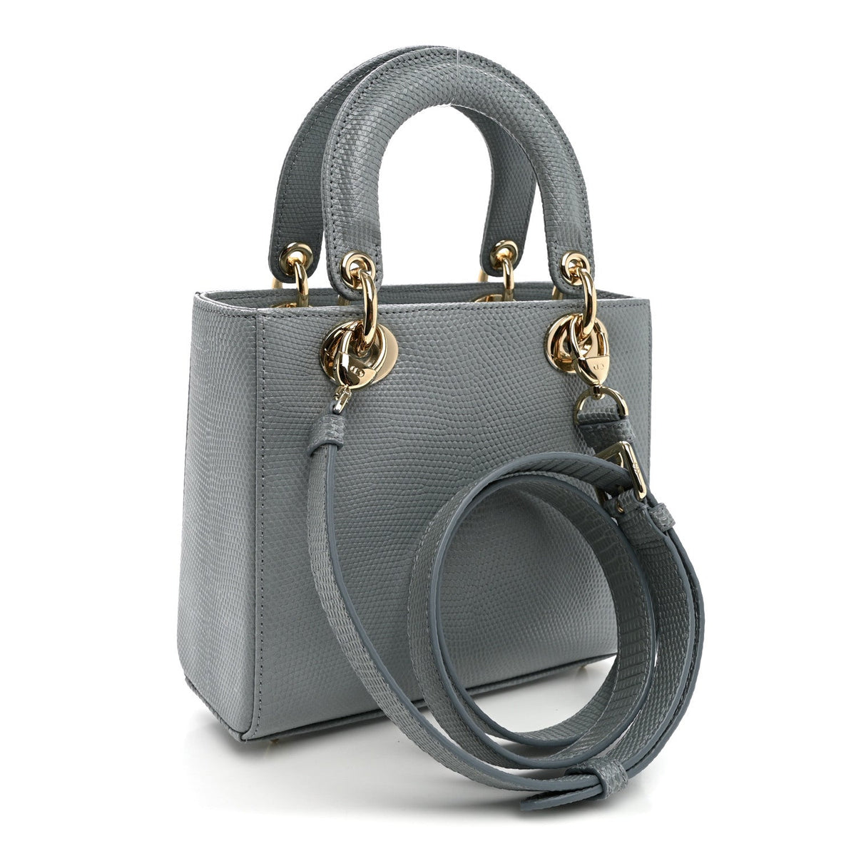 Lizard Small Lady Dior Cloud Blue wholesalehk.shop