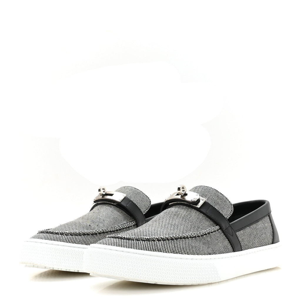 Toile De Coton Calfskin Game Slip On Sneakers 42.5 Prunoir Black wholesalehk.shop