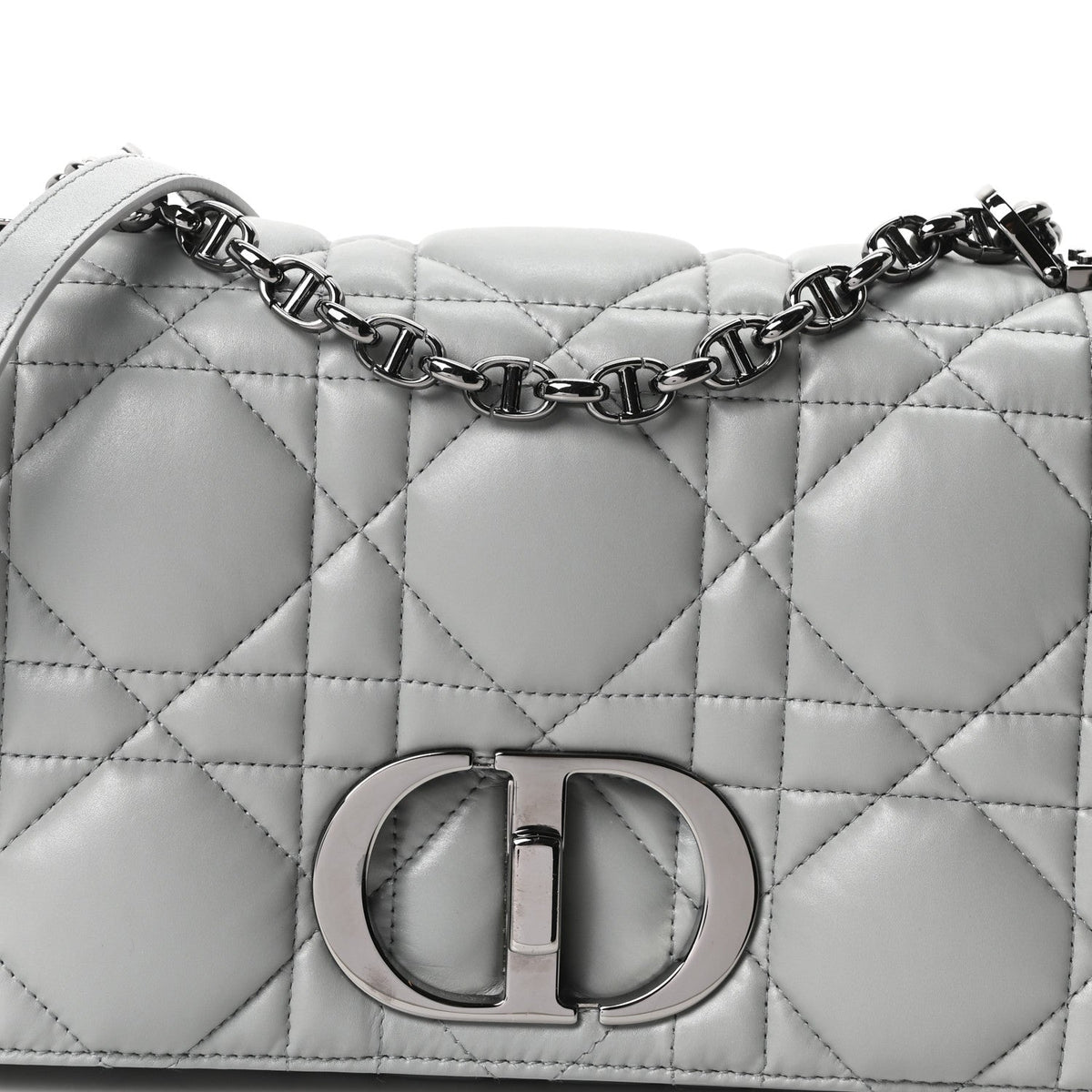 Calfskin Macrocannage Medium Caro Bag Iron Grey wholesalehk.shop