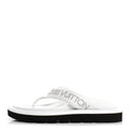 Calfskin Logo Studded Pillow Flat Thong Sandals 35 White £¨ Direct shipment via from wholesalehk.shop