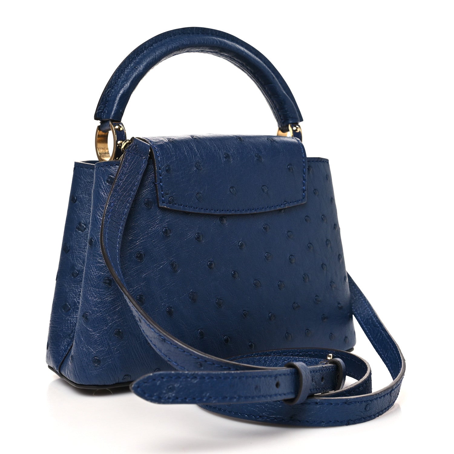 Ostrich Capucines Mini Indigo £¨ Direct shipment via from wholesalehk.shop