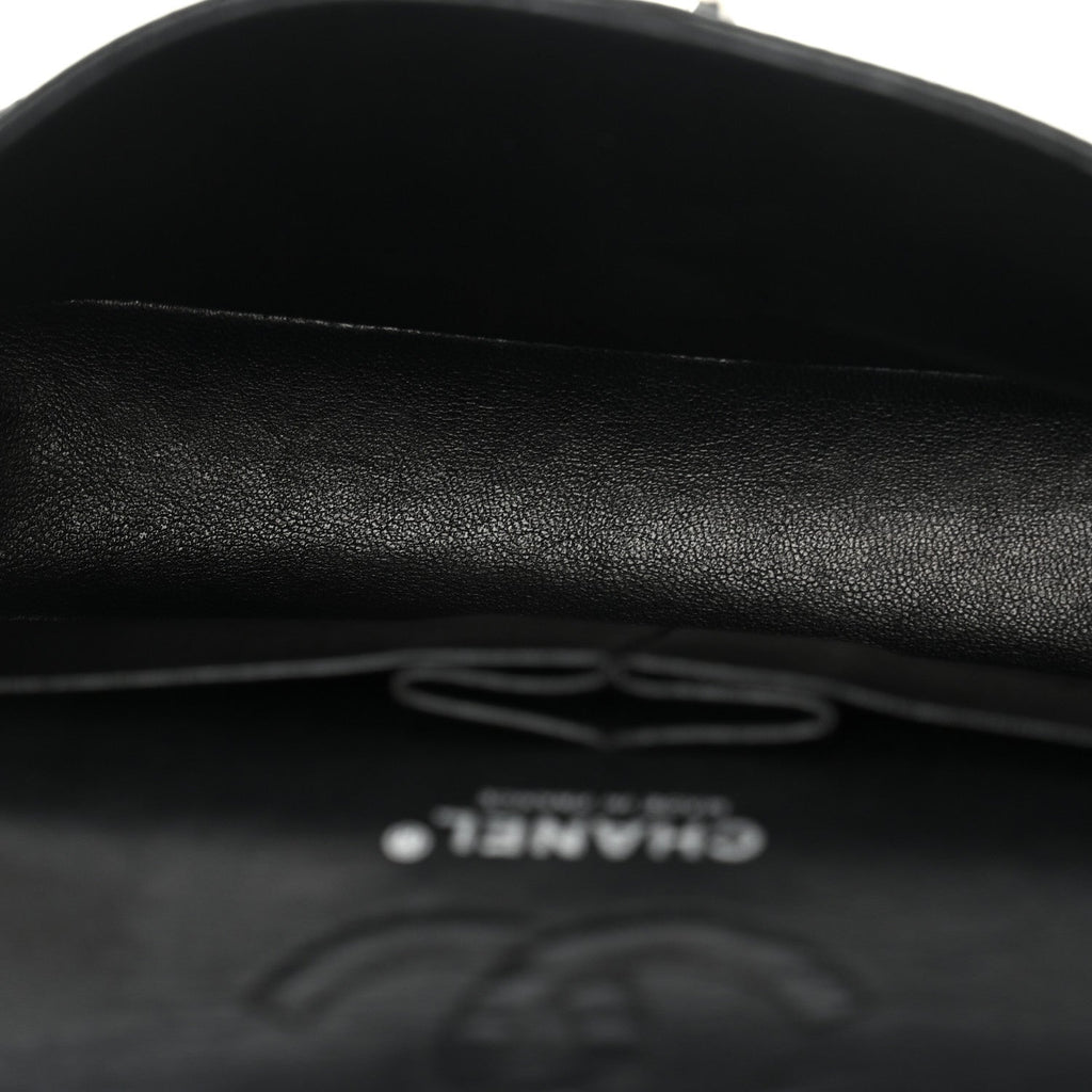 Caviar Quilted Small Double Flap Black wholesalehk.shop