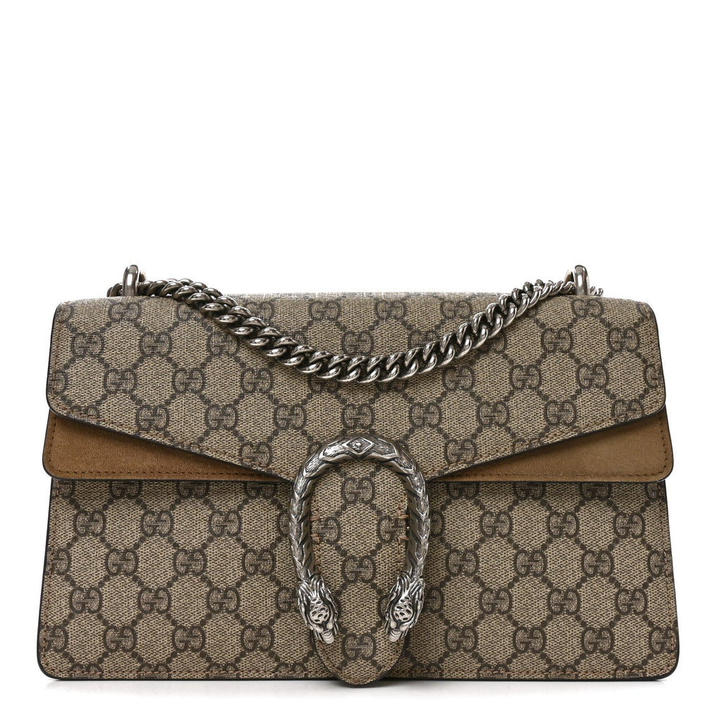 GG Supreme Monogram Small Dionysus Shoulder Bag Taupe wholesalehk.shop