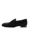 Suede Goatskin Paris Loafers 36 Black wholesalehk.shop