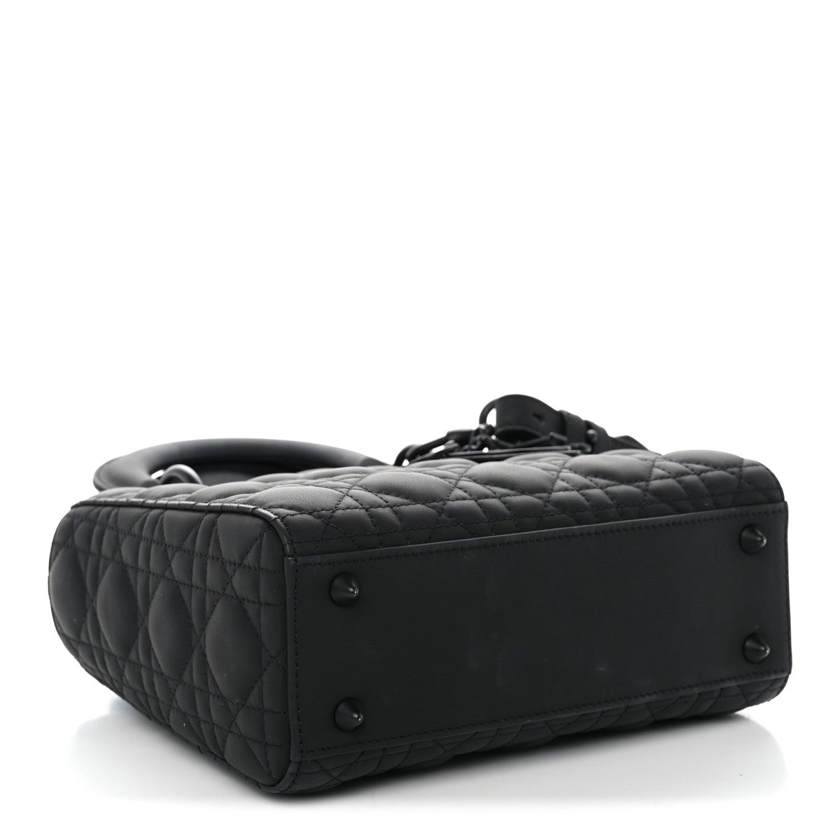 Ultra Matte Calfskin Cannage Small My ABCDior Lady Dior Black wholesalehk.shop