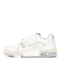 Grained Calfskin Womens LV Trainer Sneakers 37 White £¨ Direct shipment via from wholesalehk.shop
