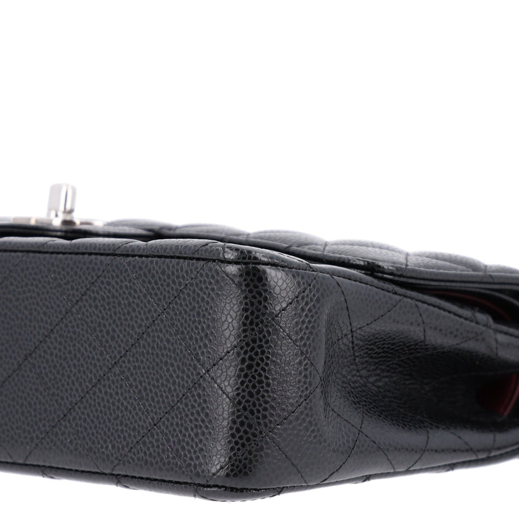 Caviar Quilted Medium Double Flap Black wholesalehk.shop