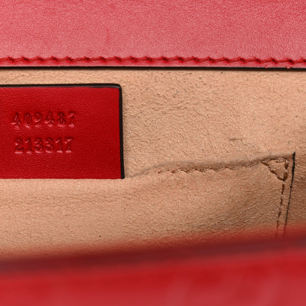 Guccissima Small Padlock Shoulder Bag Hibiscus Red £¨ Direct shipment via from wholesalehk.shop