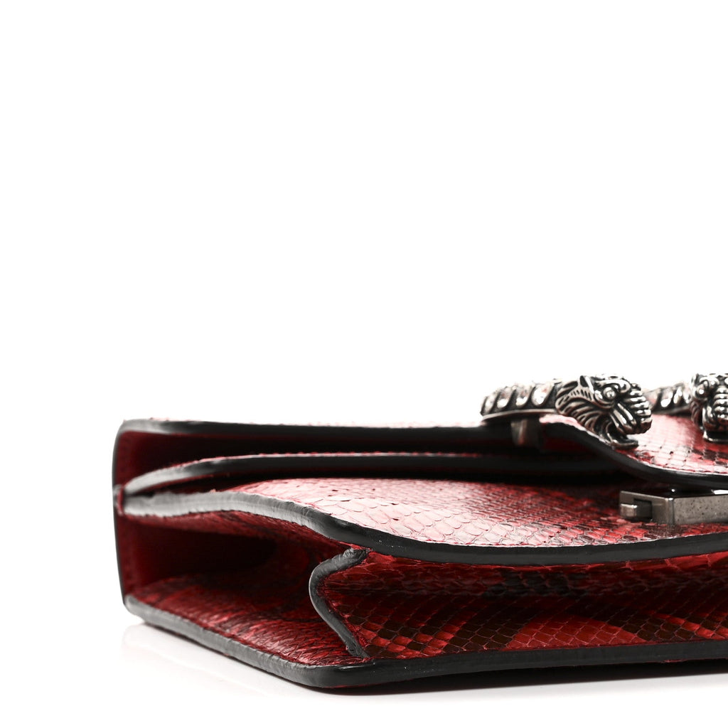 Snakeskin Mini Dionysus Shoulder Bag Red wholesalehk.shop