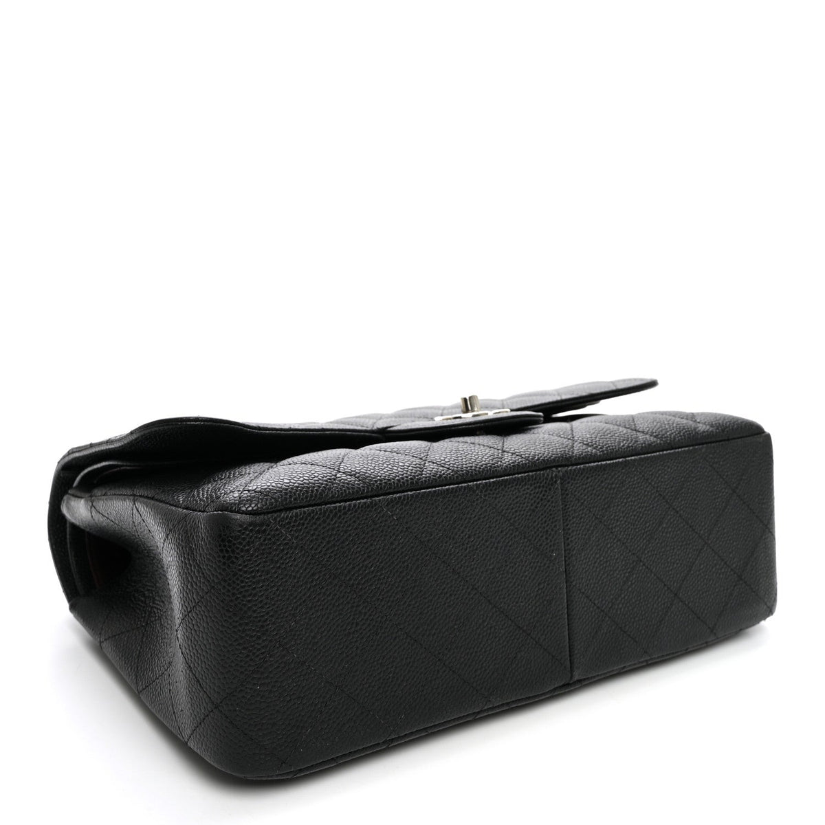 Caviar Quilted Jumbo Double Flap Black wholesalehk.shop