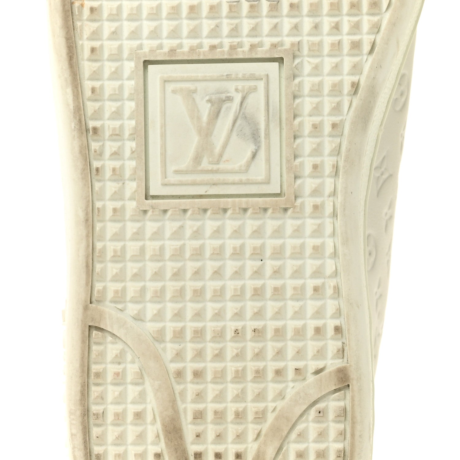 Calfskin Monogram Embossed Front Row Sneakers 36 White £¨ Direct shipment via from wholesalehk.shop