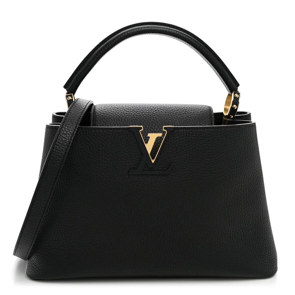 Taurillon Capucines PM Black £¨ Direct shipment via from wholesalehk.shop