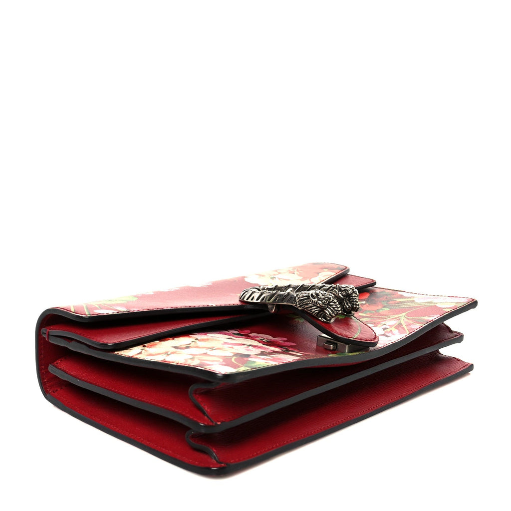 Calfskin Blooms Print Small Dionysus Shoulder Bag Romantic Cherry Multicolor wholesalehk.shop