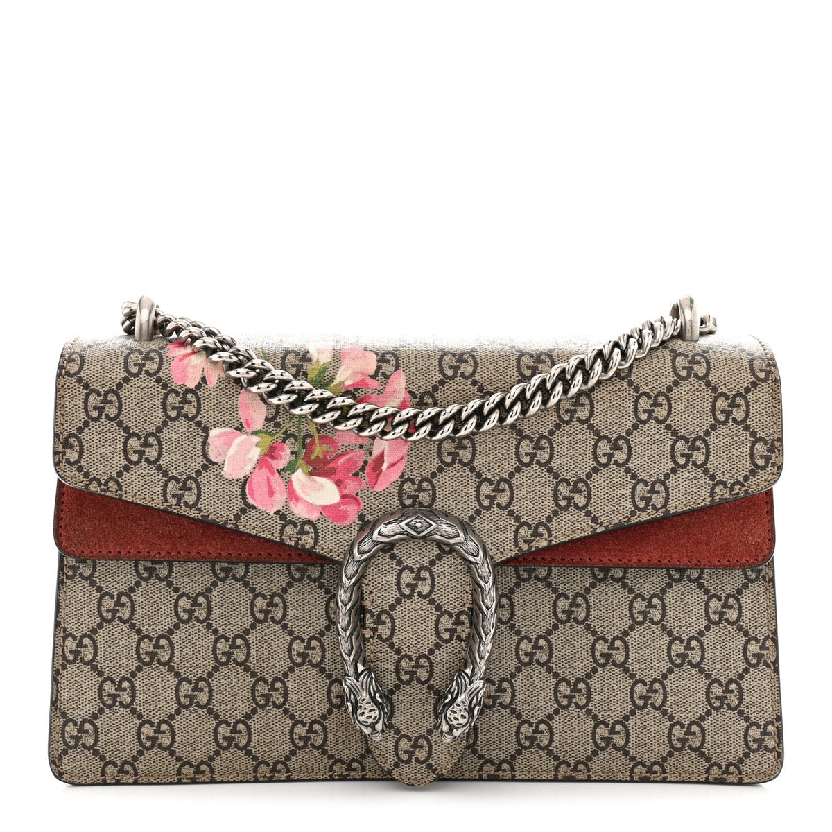 GG Supreme Monogram Blooms Small Dionysus Shoulder Bag Beige Multicolor Dry Rose wholesalehk.shop