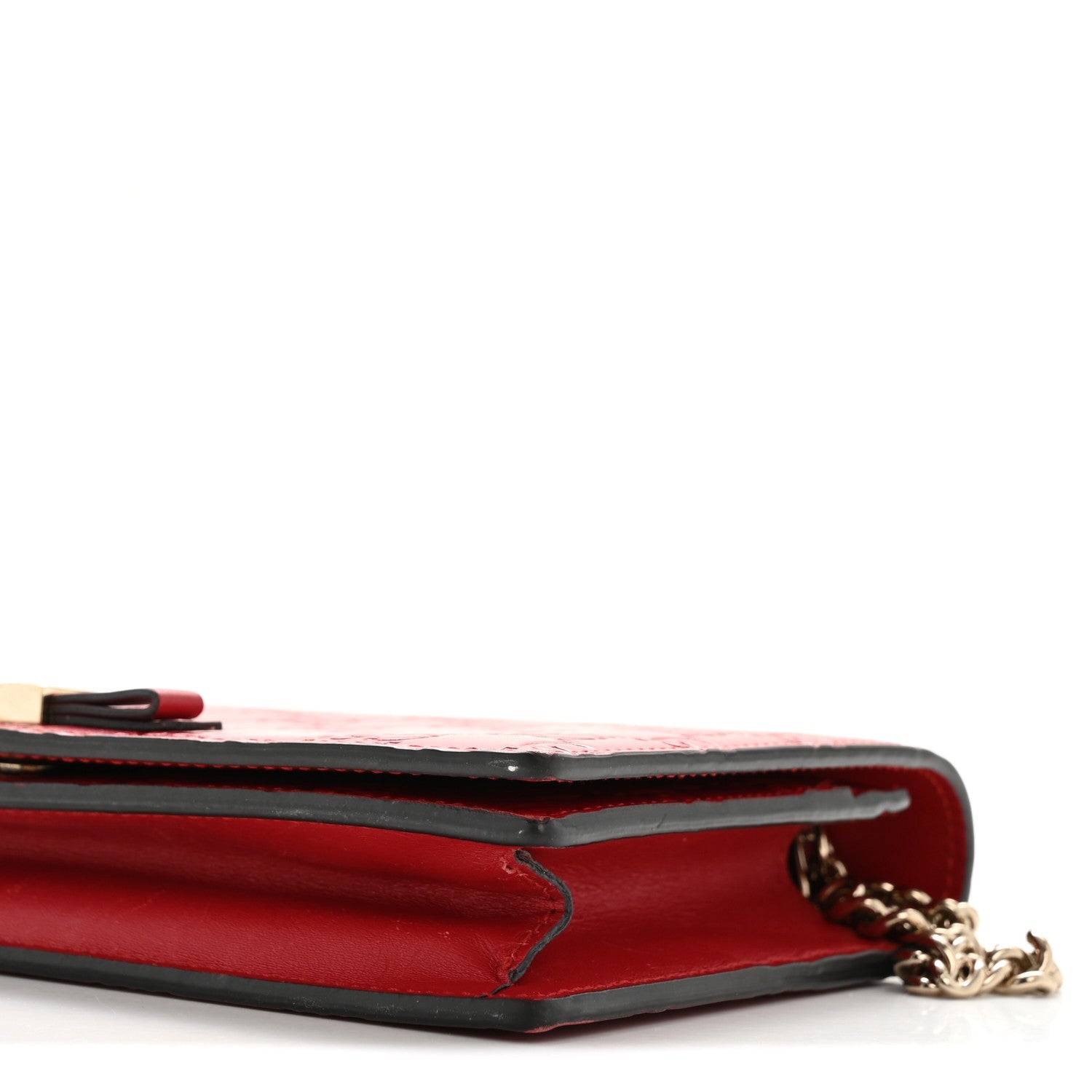 Guccissima Signature Bowy Chain Wallet Hibiscus Red £¨ Direct shipment via from wholesalehk.shop
